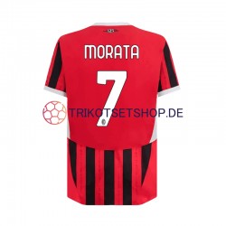 AC Mailand Alvaro Morata 7 2024-2025 Herren Trikot Heim Kurzarm