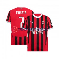 AC Mailand UCL Font MORATA 7 2024-2025 Herren Trikot Heim Kurzarm