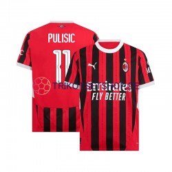 AC Mailand UCL Font PULISIC 11 2024-2025 Herren Trikot Heim Kurzarm