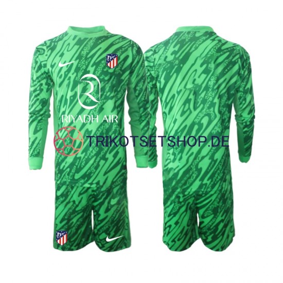 Atlético Madrid Torwart 2024-2025 Kinder Trikotset Auswärts Langarm
