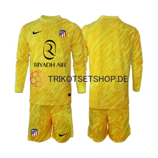 Atlético Madrid Torwart 2024-2025 Kinder Trikotset Ausweich Langarm