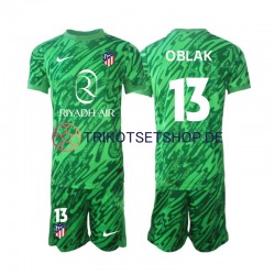 Atlético Madrid Torwart Jan Oblak 13 2024-2025 Kinder Trikotset Auswärts Kurzarm