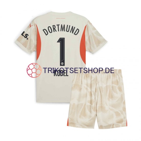 Borussia Dortmund Torwart Gregor Kobel 1 2024-2025 Kinder Trikotset Heim Kurzarm