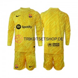 FC Barcelona Torwart 2024-2025 Kinder Trikotset Auswärts Langarm