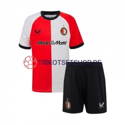 Feyenoord Rotterdam 2024-2025 Kinder Trikotset Heim Kurzarm