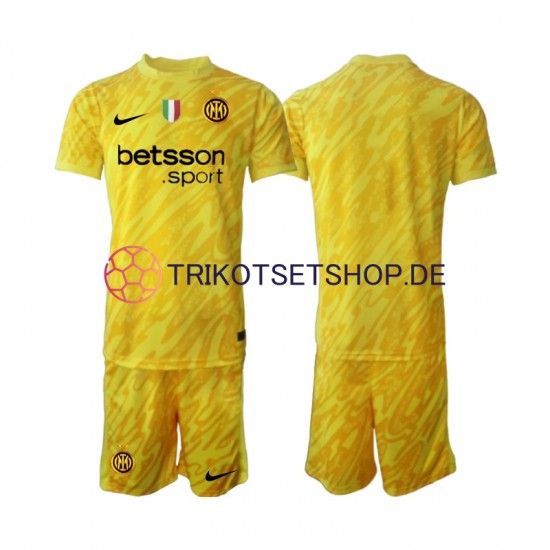 Inter Mailand Torwart 2024-2025 Kinder Trikotset Auswärts Kurzarm