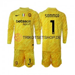 Inter Mailand Torwart Yann Sommer 1 2024-2025 Kinder Trikotset Auswärts Langarm