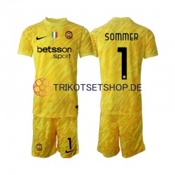 Inter Mailand Torwart Yann Sommer 1 2024-2025 Kinder Trikotset Auswärts Kurzarm