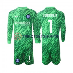 Inter Mailand Torwart Yann Sommer 1 2024-2025 Kinder Trikotset Heim Langarm