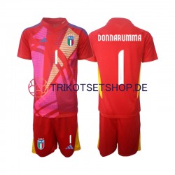 Italien Torwart Donnarumma 1 Euro 2024 Kinder Trikotset Ausweich Kurzarm