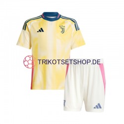 Juventus Turin 2024-2025 Kinder Trikotset Auswärts Kurzarm