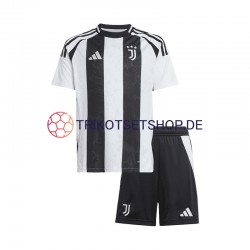 Juventus Turin 2024-2025 Kinder Trikotset Heim Kurzarm