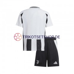 Juventus Turin 2024-2025 Kinder Trikotset Heim Kurzarm