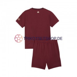 Manchester City 2024-2025 Kinder Trikotset Ausweich Kurzarm