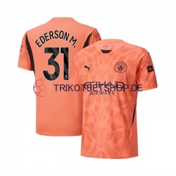 Manchester City Torwart Ederson Moraes 31 2024-2025 Herren Trikot Auswärts Kurzarm