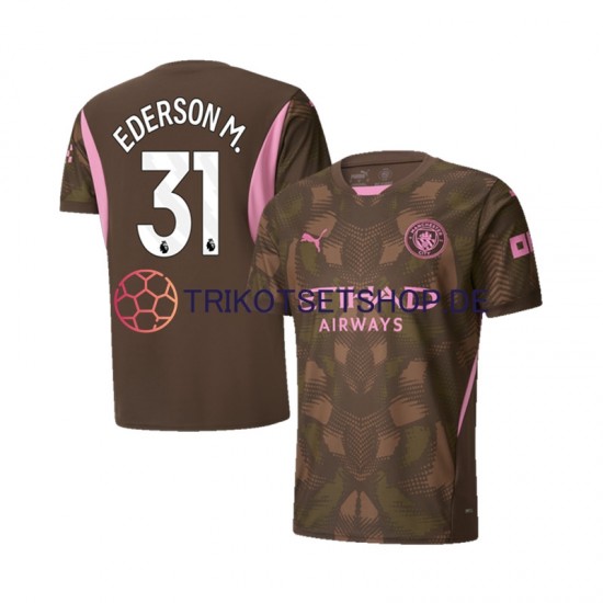 Manchester City Torwart Ederson Moraes 31 2024-2025 Herren Trikot Heim Kurzarm