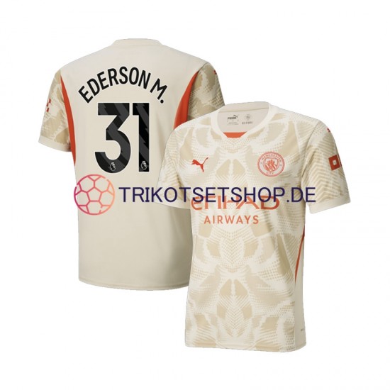 Manchester City Torwart Ederson Moraes 31 2024-2025 Herren Trikot Ausweich Kurzarm