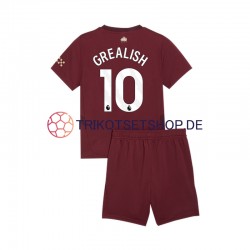 Manchester City Jack Grealish 10 2024-2025 Kinder Trikotset Ausweich Kurzarm