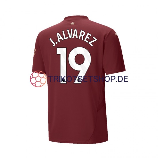 Manchester City Julian Alvarez 19 2024-2025 Herren Trikot Ausweich Kurzarm