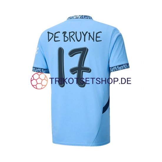 Manchester City UCL Font DE BRUYNE 17 2024-2025 Herren Trikot Heim Kurzarm