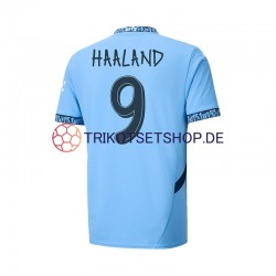 Manchester City UCL Font Haaland 9 2024-2025 Herren Trikot Heim Kurzarm