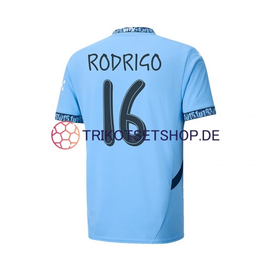 Manchester City UCL Font RODRIGO 16 2024-2025 Herren Trikot Heim Kurzarm