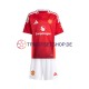 Manchester United 2024-2025 Kinder Trikotset Heim Rot Kurzarm