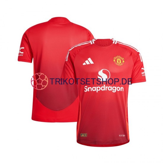 Manchester United 2024-2025 Herren Trikot Heim Rot Kurzarm