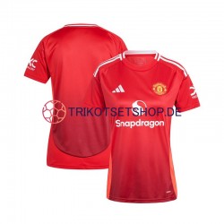 Manchester United 2024-2025 Frauen Trikot Heim Rot Kurzarm