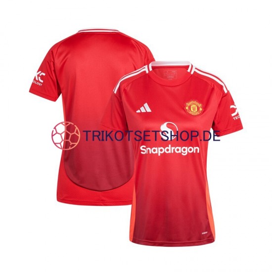 Manchester United 2024-2025 Frauen Trikot Heim Rot Kurzarm