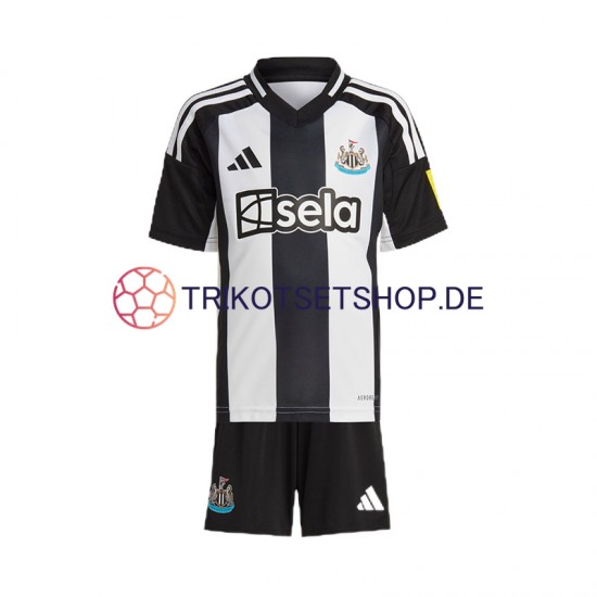 Newcastle United 2024-2025 Kinder Trikotset Heim Schwarz Kurzarm