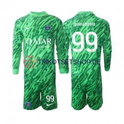 Paris Saint-Germain Torwart Gianluigi Donnarumma 99 2024-2025 Kinder Trikotset Auswärts Langarm