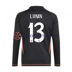 Real Madrid Torwart Andriy Lunin 13 2024-2025 Herren Trikot Auswärts Blau Langarm
