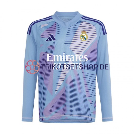Real Madrid Torwart 2024-2025 Herren Trikot Heim Blau Langarm