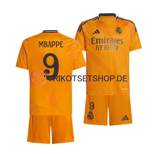 Real Madrid Mbappé 9 2024-2025 Kinder Trikotset Auswärts Kurzarm