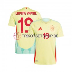 Spanien LAMINE YAMAL 19 Euro 2024 Herren Trikot Auswärts Kurzarm