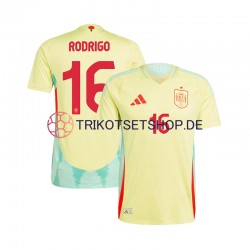 Spanien RODRIGO 16 Euro 2024 Herren Trikot Auswärts Kurzarm