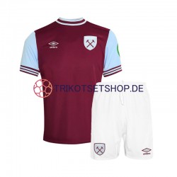 West Ham United 2024-2025 Kinder Trikotset Heim Kurzarm
