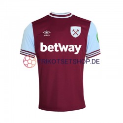 West Ham United 2024-2025 Herren Trikot Heim Kurzarm