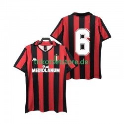 AC Mailand 6 Retro 1988 1989 Herren Trikot Heim Kurzarm