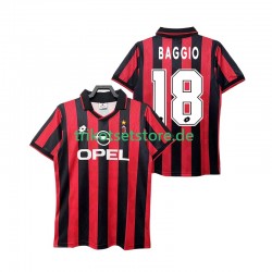 AC Mailand BAGGIO 18 Retro 1995 1996 Herren Trikot Heim Kurzarm
