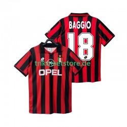 AC Mailand BAGGIO 18 Retro 1996 1997 Herren Trikot Heim Kurzarm
