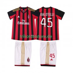 AC Mailand BALOTELL 45 Retro 2013 2014 Kinder Trikotset Heim Kurzarm