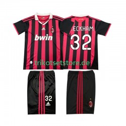 AC Mailand BECKHAM 32 Retro 2009 2010 Kinder Trikotset Heim Kurzarm