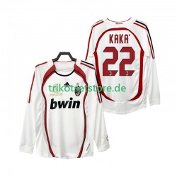 AC Mailand KAKA 22 Retro 2006 2007 Herren Trikot Auswärts Langarm