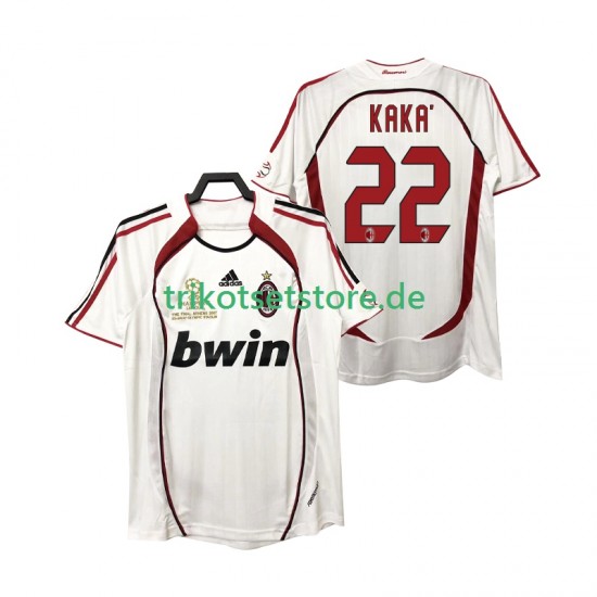 AC Mailand KAKA 22 Retro 2006 2007 Herren Trikot Auswärts Kurzarm