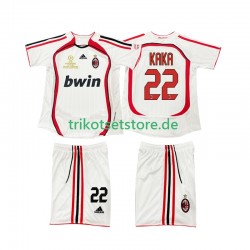 AC Mailand KAKA 22 Retro 2006 2007 Kinder Trikotset Auswärts Kurzarm