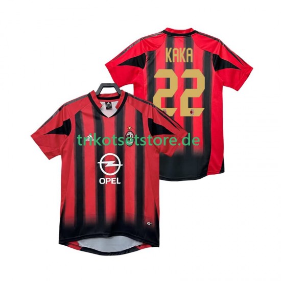 AC Mailand KAKA 22 Retro 2004 2005 Herren Trikot Heim Kurzarm