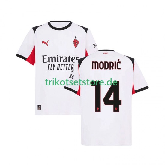 AC Mailand Modrić Luka 14 2025-2026 Herren Trikot Auswärts Kurzarm
