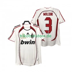 AC Mailand MALDINI 3 Retro 2006 2007 Herren Trikot Auswärts Kurzarm